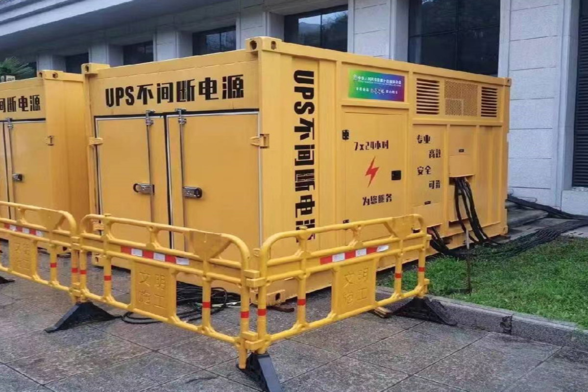 沧县发电机租赁施工现场