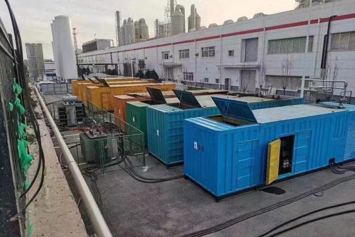 沧县发电机租赁施工现场